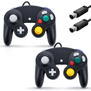 2 Pack Wired Controllers for GameCube, Classic Controller Compatible with Wii and NGC Game Cube Console, Plug & Play Classic Gamepad (Black) 2 Pack Wired Controllers for GameCube, Classic Controller Compatible with Wii and NGC Game Cube Console, Plug & Play Classic Gamepad (Black)