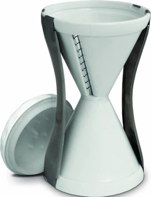 Veggie Slicer, Dual Stainless Steel Blade Vegetable Cutter for Thick or Thin Noodle, Works with Zucchini, Squash, Cucumbers, Carrots, and more, 2.76"L x 2.76"W x 6.32"H, White Veggie Slicer, Dual Stainless Steel Blade Vegetable Cutter for Thick or Thin Noodle, Works with Zucchini, Squash, Cucumbers, Carrots, and more, 2.76"L x 2.76"W x 6.32"H, White