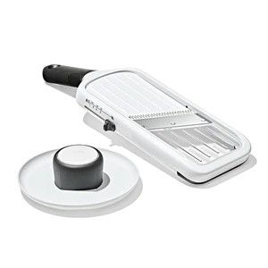 Good Grips Precision Handheld Mandoline, Mandoline Slicer | Adjustable Vegetable Slicer, 5 Thickness Settings, Included Food Holder for Even Pressure and Protection, Dishwasher Safe Good Grips Precision Handheld Mandoline, Mandoline Slicer | Adjustable Vegetable Slicer, 5 Thickness Settings, Included Food Holder for Even Pressure and Protection, Dishwasher Safe