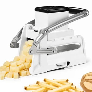 Pro Fry Cutter & Cuber, 3-in-1 Potato & Vegetable Cutter | Cuts fries, slices and cubes. Perfect for potatoes and vegetables. Stable suction base. Dishwasher safe. Easy to use. Pro Fry Cutter & Cuber, 3-in-1 Potato & Vegetable Cutter | Cuts fries, slices and cubes. Perfect for potatoes and vegetables. Stable suction base. Dishwasher safe. Easy to use.
