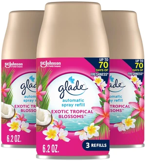 Automatic Spray Refill, Air Freshener for Home and Bathroom, Tropical Blossoms, 6.2 Oz, 3 Count Automatic Spray Refill, Air Freshener for Home and Bathroom, Tropical Blossoms, 6.2 Oz, 3 Count