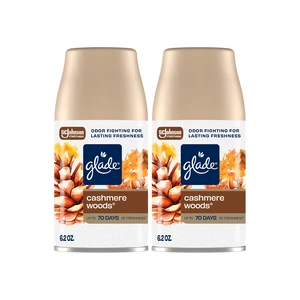 Automatic Spray Refill, Air Freshener for Home and Bathroom, Cashmere Woods, 6.2 Oz, 2 Count Automatic Spray Refill, Air Freshener for Home and Bathroom, Cashmere Woods, 6.2 Oz, 2 Count