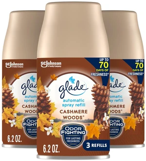 Automatic Spray Refill, Air Freshener for Home and Bathroom, Cashmere Woods, 6.2 Oz, 3 Count Automatic Spray Refill, Air Freshener for Home and Bathroom, Cashmere Woods, 6.2 Oz, 3 Count