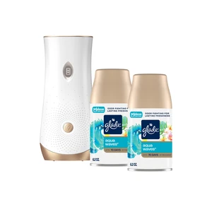 Automatic Spray Air Freshener Kit, Aqua Waves, Holder + 2 Refills | 6.2 oz Each, Includes Holder and 2 Refills, Home and Bathroom Use, Adjustable Timed Fragrance Release, Odor Fighting Automatic Spray Air Freshener Kit, Aqua Waves, Holder + 2 Refills | 6.2 oz Each, Includes Holder and 2 Refills, Home and Bathroom Use, Adjustable Timed Fragrance Release, Odor Fighting