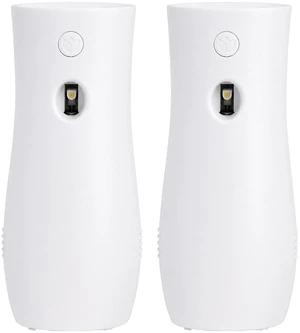 Automatic Air Freshener Spray Dispensers 2-Pack, Battery Operated Aerosol Sprayer, Wall Mounted & Freestanding, 3 Auto Scent Release Time Settings for Home and Commercial Place, White Automatic Air Freshener Spray Dispensers 2-Pack, Battery Operated Aerosol Sprayer, Wall Mounted & Freestanding, 3 Auto Scent Release Time Settings for Home and Commercial Place, White