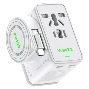 75W GaN Fast Charging European Plug Travel Universal Adapter | with 70cm Retractable Cable, 5 Ports (1 AC, 1 USB-A, 3 USB-C), with Smart Chip for Over 200 Countries, PD & QC Fast Charger 75W GaN Fast Charging European Plug Travel Universal Adapter | with 70cm Retractable Cable, 5 Ports (1 AC, 1 USB-A, 3 USB-C), with Smart Chip for Over 200 Countries, PD & QC Fast Charger