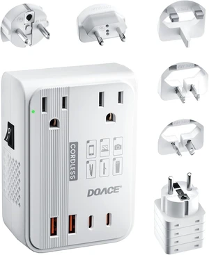 350W Voltage Converter US to Europe 220V to 110V Converter for Curling Iron Straightener Converter for European Travel 4 USB Charging Universal Power Plug Adapter UK/AU/US/EU 350W Voltage Converter US to Europe 220V to 110V Converter for Curling Iron Straightener Converter for European Travel 4 USB Charging Universal Power Plug Adapter UK/AU/US/EU