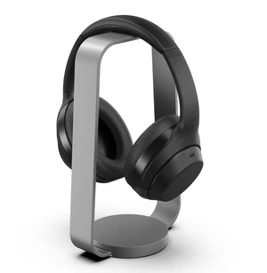 Aluminum Headphone Stand, Space Gray | Weighted Desk Headset Holder with Silicone Pad, Compatible with Most Headphone Sizes & Brands Aluminum Headphone Stand, Space Gray | Weighted Desk Headset Holder with Silicone Pad, Compatible with Most Headphone Sizes & Brands