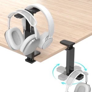 Dual Headphone Stand for Desk, 360° Rotatable & 180° Flippable Holder | Desk & Under-Desk Mount Headset Holder, Adjustable Height, Cable Manager, for PS5/Xbox/Switch, PC Gaming Headset Accessories Dual Headphone Stand for Desk, 360° Rotatable & 180° Flippable Holder | Desk & Under-Desk Mount Headset Holder, Adjustable Height, Cable Manager, for PS5/Xbox/Switch, PC Gaming Headset Accessories