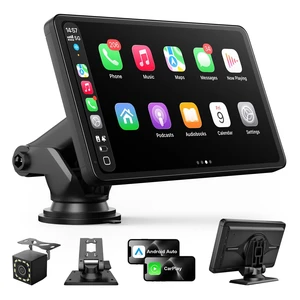 Carplay Screen for Car, 7" Wireless Apple Carplay & Android Auto | Car play with 1080P Backup Camera, GPS Navigation, Voice Control, Mirror Link, FM/AUX Audio, Plug & Play Carplay Screen for Car, 7" Wireless Apple Carplay & Android Auto | Car play with 1080P Backup Camera, GPS Navigation, Voice Control, Mirror Link, FM/AUX Audio, Plug & Play