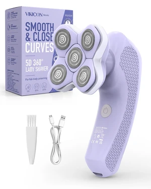 5D Full-Body Electric Razors for Women, Close & Smooth Legs Electric Shaver | 5-Min Wide-Area Fast Legs & Body Hair Removal, Contour-Following Head, Painless & Gentle, 2 Speeds, LED Display 5D Full-Body Electric Razors for Women, Close & Smooth Legs Electric Shaver | 5-Min Wide-Area Fast Legs & Body Hair Removal, Contour-Following Head, Painless & Gentle, 2 Speeds, LED Display