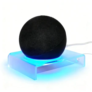 Wall Mount for Echo Dot 4th/5th Gen, Frosted Acrylic Light Guide 1pack | Frosted acrylic light guide glows with the Dot's halo. No-drill mount for bedrooms, kitchens, bathrooms - fits HomePod Mini Wall Mount for Echo Dot 4th/5th Gen, Frosted Acrylic Light Guide 1pack | Frosted acrylic light guide glows with the Dot's halo. No-drill mount for bedrooms, kitchens, bathrooms - fits HomePod Mini