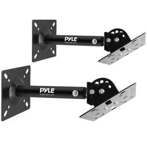 Universal Speaker Mounting Bracket - Ceiling & Wall Speaker Mount with Adjustable Swivel Tilt, 13.4" Retractable Telescopic Arm, 75 lbs Max Load - Ideal for Home Surround Sound Systems (Pair) Universal Speaker Mounting Bracket - Ceiling & Wall Speaker Mount with Adjustable Swivel Tilt, 13.4" Retractable Telescopic Arm, 75 lbs Max Load - Ideal for Home Surround Sound Systems (Pair)