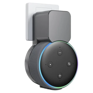 Wall Mount for Echo Dot 3rd Gen - Cord Hider, No Drill | Space-saving outlet holder, no-drill installation, cable management, compatible with Echo Dot 3rd Gen only,Gray Wall Mount for Echo Dot 3rd Gen - Cord Hider, No Drill | Space-saving outlet holder, no-drill installation, cable management, compatible with Echo Dot 3rd Gen only,Gray
