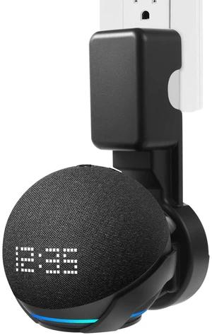 Wall Mount Holder for Echo Dot 5th Generation(2022 Release), Outlet Hanger for Echo Dot 5th & 4th Gen, Space-Saving Dot 5 Accessories Built-in Cable Management, Black Wall Mount Holder for Echo Dot 5th Generation(2022 Release), Outlet Hanger for Echo Dot 5th & 4th Gen, Space-Saving Dot 5 Accessories Built-in Cable Management, Black