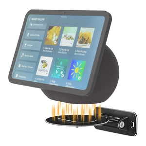 Wall Mount Compatible with 2025 Echo Show 8 and Echo Show 11 | Aluminum Alloy, Space-Saving, Horizontal Swivel, Up-and-Down Tilt, Easy Installation, Ideal for Kitchen Use, Black Wall Mount Compatible with 2025 Echo Show 8 and Echo Show 11 | Aluminum Alloy, Space-Saving, Horizontal Swivel, Up-and-Down Tilt, Easy Installation, Ideal for Kitchen Use, Black
