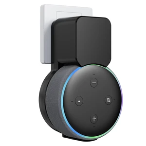 Wall Mount for Echo Dot 3rd Gen - Cord Hider, No Drill | Space-saving outlet holder, no-drill installation, cable management, compatible with Echo Dot 3rd Gen only, black Wall Mount for Echo Dot 3rd Gen - Cord Hider, No Drill | Space-saving outlet holder, no-drill installation, cable management, compatible with Echo Dot 3rd Gen only, black