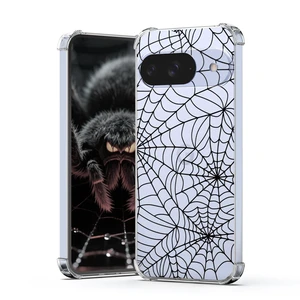 for Google Pixel 10 Clear Cool Case Black Spider Web Pattern Halloween Phone Cover for Kids Soft TPU Bumper Case Cover Shockproof Protective Mobile Shell for Pixel 10 - Black Spider Web for Google Pixel 10 Clear Cool Case Black Spider Web Pattern Halloween Phone Cover for Kids Soft TPU Bumper Case Cover Shockproof Protective Mobile Shell for Pixel 10 - Black Spider Web
