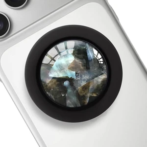 Clear Crystal Natural Sea Shell Mother of Pearl Magnetic Phone Grip Compatible with MagsafeCollapsible Mobile Phones Stand Holder for Smartphone Tablet Cell Phone Accessory - Black Clear Crystal Natural Sea Shell Mother of Pearl Magnetic Phone Grip Compatible with MagsafeCollapsible Mobile Phones Stand Holder for Smartphone Tablet Cell Phone Accessory - Black