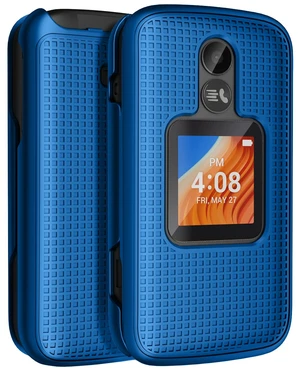 Grid Series for TCL Flip 2 (2022) Phone Case - Blue | Protective Hard Shell Cover, Satisfying Texture, Matte, For Model T408DL / TFALT408DCP Grid Series for TCL Flip 2 (2022) Phone Case - Blue | Protective Hard Shell Cover, Satisfying Texture, Matte, For Model T408DL / TFALT408DCP