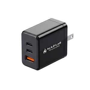 65W USB C Charger - 3-Port Fast Charger Block, Travel Adapters | Dual USB C and USB A, PD and QC 3.0, Safe, Smart and Compact fast charging for MacBook, tablets, laptops, iPhone and Android 65W USB C Charger - 3-Port Fast Charger Block, Travel Adapters | Dual USB C and USB A, PD and QC 3.0, Safe, Smart and Compact fast charging for MacBook, tablets, laptops, iPhone and Android