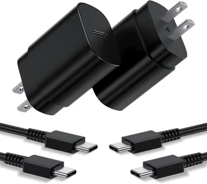 Type C Charger 25W, 6+6FT Super Fast Charging Cord for Samsung Galaxy Phone Wall Charger Block &Android USBC Cable for Samsung Galaxy S26 S25 S24 S23 S22 S21 S20 S10 S9 S8 Plus/Ultra/FE,Note20/10/9/8 Type C Charger 25W, 6+6FT Super Fast Charging Cord for Samsung Galaxy Phone Wall Charger Block &Android USBC Cable for Samsung Galaxy S26 S25 S24 S23 S22 S21 S20 S10 S9 S8 Plus/Ultra/FE,Note20/10/9/8