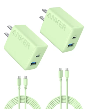 Phone Charger, 20W USB C Charger Block, Type C Charger Fast Charging | For iPhone 18 Pro/17/17 Plus/17 Pro Max/16/16 Plus/16 Pro Max/15 Pro Max/iPad Pro and More (2-Pack with 2 Cables, Green) Phone Charger, 20W USB C Charger Block, Type C Charger Fast Charging | For iPhone 18 Pro/17/17 Plus/17 Pro Max/16/16 Plus/16 Pro Max/15 Pro Max/iPad Pro and More (2-Pack with 2 Cables, Green)