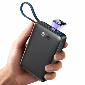 Portable Charger 50000mAh, 22.5W Fast Charge Power Bank Built-in 2 Cable | 30% Smaller PocketFriendly Portable Phone Charger, Travel Essential for iPhone 17 Samsung Galaxy Android and iPad(Black) Portable Charger 50000mAh, 22.5W Fast Charge Power Bank Built-in 2 Cable | 30% Smaller PocketFriendly Portable Phone Charger, Travel Essential for iPhone 17 Samsung Galaxy Android and iPad(Black)