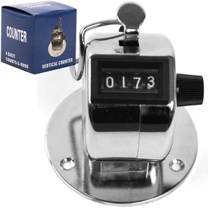 Handheld or Mountable Clicker Counter with Easy Thumb Tally Button | Click Counter for Sporting Events, Ticket Sales, or Counting People Handheld or Mountable Clicker Counter with Easy Thumb Tally Button | Click Counter for Sporting Events, Ticket Sales, or Counting People