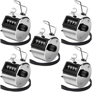 5Pcs Metallic Handheld Tally Clicker Counter 4 Digital Number | School Event Golf Sports Office Stadium, 4 Digital Number Clicker, 5 Pcs Handheld Counter Bulk 5Pcs Metallic Handheld Tally Clicker Counter 4 Digital Number | School Event Golf Sports Office Stadium, 4 Digital Number Clicker, 5 Pcs Handheld Counter Bulk