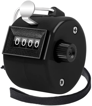 Black Handheld Tally Counter Clicker 4 Digital for School Event | For Row Sport School Event Coaches, Mechanical 4 Digit Counting, Handheld People Clicker Counter Black Handheld Tally Counter Clicker 4 Digital for School Event | For Row Sport School Event Coaches, Mechanical 4 Digit Counting, Handheld People Clicker Counter