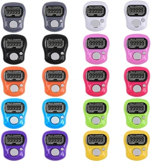 Electronic Finger Counter Tally Counter Digtal Clicker Counter 20pc | 5 Digit LCD Counting for Knitting /Golf / Coaching /Goods Counting/Lap Etc Electronic Finger Counter Tally Counter Digtal Clicker Counter 20pc | 5 Digit LCD Counting for Knitting /Golf / Coaching /Goods Counting/Lap Etc