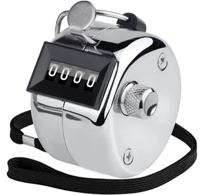 Metal Handheld Tally Counter, 4-Digit Mechanical Clicker, 1Pack | Battery-Free Counter, 4-Digit Display, Durable Metal Casing, Portable Finger Ring, Multi-Use Clicker Metal Handheld Tally Counter, 4-Digit Mechanical Clicker, 1Pack | Battery-Free Counter, 4-Digit Display, Durable Metal Casing, Portable Finger Ring, Multi-Use Clicker