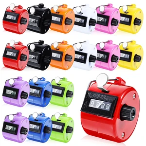 18 Pack Handheld Clicker Counter, 4 Digit Mechanical Tally Counter with Metal Ring, Assorted 9 Colors for Counting, Coaching, Knitting, Sports, Golf & People Counting 18 Pack Handheld Clicker Counter, 4 Digit Mechanical Tally Counter with Metal Ring, Assorted 9 Colors for Counting, Coaching, Knitting, Sports, Golf & People Counting