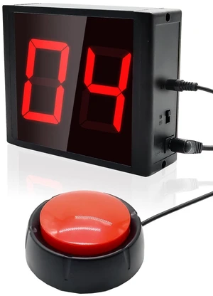 Digital Tally Counter with Push Button Control, 2.3 Inch Large LED Display, Electronic Lap Counter for Walking, Sports(2-Digit) Digital Tally Counter with Push Button Control, 2.3 Inch Large LED Display, Electronic Lap Counter for Walking, Sports(2-Digit)