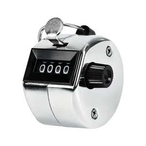Metal Handheld Tally Counter, Clicker Counter with 4 Digit Display | Hand Mechanical Counter for Counting, Golf, Baseball, Knitting, Coaching, Fishing and Laps Metal Handheld Tally Counter, Clicker Counter with 4 Digit Display | Hand Mechanical Counter for Counting, Golf, Baseball, Knitting, Coaching, Fishing and Laps