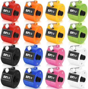 16 Pcs Hand Tally Clicker Counter, 4-digit Clicker Counter, Multicolor | Tally Clickers with Finger Ring for Easy Grip, For Counting in Coaching, Knitting, Golf, Fishing, School Sports Events 16 Pcs Hand Tally Clicker Counter, 4-digit Clicker Counter, Multicolor | Tally Clickers with Finger Ring for Easy Grip, For Counting in Coaching, Knitting, Golf, Fishing, School Sports Events