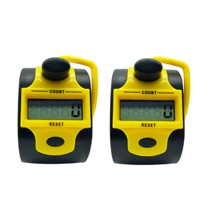 Tally Counter Digital LCD Electronic Handheld 5-Digit Number Count Clicker Yellow Pack of 2 Tally Counter Digital LCD Electronic Handheld 5-Digit Number Count Clicker Yellow Pack of 2