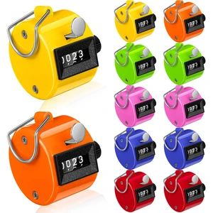 12 Pcs Clicker Counter, 4 Digit Clickers Counters ABS | School Hand Counter Clicker for Event Scoring, Sports Coaching, Class Tracking, Stadium, Stitch Counting, Metal Handheld 12 Pcs Clicker Counter, 4 Digit Clickers Counters ABS | School Hand Counter Clicker for Event Scoring, Sports Coaching, Class Tracking, Stadium, Stitch Counting, Metal Handheld