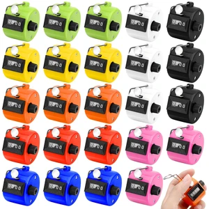 24Pcs Handheld Tally Counter, Metal Pitch Counter Hand Mechanical Counters Clickers for School Event, 8 Colors Counting Numbers for Coaching, Fishing, People, Golf Lap, Stadiumand Sport Row 24Pcs Handheld Tally Counter, Metal Pitch Counter Hand Mechanical Counters Clickers for School Event, 8 Colors Counting Numbers for Coaching, Fishing, People, Golf Lap, Stadiumand Sport Row