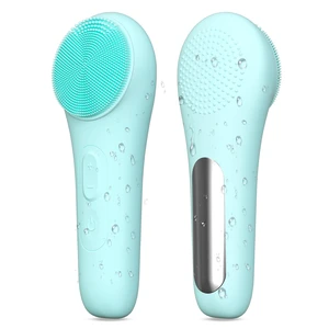 Rechargeable Silicone Facial Cleansing Brush for Women & Men - 5 Modes Waterproof Face Scrubber with Heat Massage, Deep Cleansing & Exfoliating Electric Face Brush (Green) Rechargeable Silicone Facial Cleansing Brush for Women & Men - 5 Modes Waterproof Face Scrubber with Heat Massage, Deep Cleansing & Exfoliating Electric Face Brush (Green)