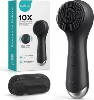 FBS03 Face Scrubber Facial Cleansing Brush, Patented Design, Black | Patented 2-in-1 Spin and Vibration with Automatic Foaming, Silicone Electric Exfoliator for Men Women, Travel, Waterproof FBS03 Face Scrubber Facial Cleansing Brush, Patented Design, Black | Patented 2-in-1 Spin and Vibration with Automatic Foaming, Silicone Electric Exfoliator for Men Women, Travel, Waterproof