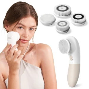 Raedia Facial Cleansing Brush - Electric Facial Cleansing Brush with 4 Exfoliating Brush Heads - Waterproof, Handheld, Lightweight for Face Scrubber and Exfoliating Face - Warm Grey Raedia Facial Cleansing Brush - Electric Facial Cleansing Brush with 4 Exfoliating Brush Heads - Waterproof, Handheld, Lightweight for Face Scrubber and Exfoliating Face - Warm Grey