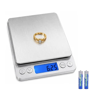 500g x 0.01g High Precision Jewelry Scale, Digital Gold Gram Scale | Coin Scale with Stainless Steel Platform Backlit LCD & Tare Function, Portable Pocket Scale for Jewelry, Coins, Gold, Silver 500g x 0.01g High Precision Jewelry Scale, Digital Gold Gram Scale | Coin Scale with Stainless Steel Platform Backlit LCD & Tare Function, Portable Pocket Scale for Jewelry, Coins, Gold, Silver