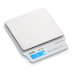 SC Series Precision Digital Kitchen Weight Scale, Food Measuring Scale, 2kg x 0.1g (Silver), AMW-SC-2KG SC Series Precision Digital Kitchen Weight Scale, Food Measuring Scale, 2kg x 0.1g (Silver), AMW-SC-2KG
