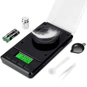 Milligram Scale 50g/0.001g, Digital Mg Scale, 50g Calibration Weight | 7 Units, One-touch Tare, Piece Counting, LCD Display, Easy to Carry, for Jewelry, Powder, Medicine, Gold, Gem Milligram Scale 50g/0.001g, Digital Mg Scale, 50g Calibration Weight | 7 Units, One-touch Tare, Piece Counting, LCD Display, Easy to Carry, for Jewelry, Powder, Medicine, Gold, Gem