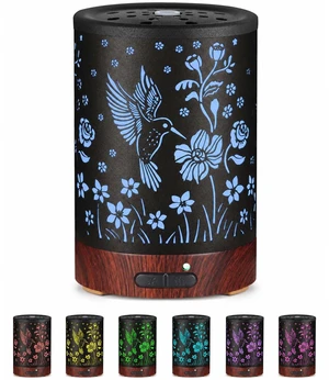Metal Essential Oil Diffuser for HomeAromatherapy Humidifier | Waterless Auto-Off, 7 Color LED Lights, Quiet Cool Mistfor Bedroom, Living Room, OfficeGift for Mom Women (Hummingbird) Metal Essential Oil Diffuser for HomeAromatherapy Humidifier | Waterless Auto-Off, 7 Color LED Lights, Quiet Cool Mistfor Bedroom, Living Room, OfficeGift for Mom Women (Hummingbird)