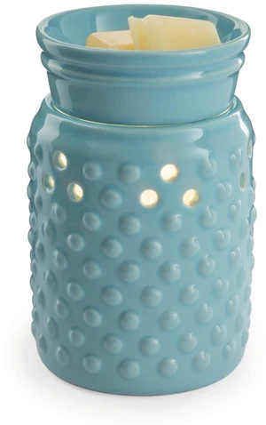 ETC. Midsized Illumination Fragrance Warmer- Light-Up Warmer for Warming Scented Candle Wax Melts and Tarts or Fragrance Oils to Freshen Smaller Rooms, Blue Hobnail ETC. Midsized Illumination Fragrance Warmer- Light-Up Warmer for Warming Scented Candle Wax Melts and Tarts or Fragrance Oils to Freshen Smaller Rooms, Blue Hobnail