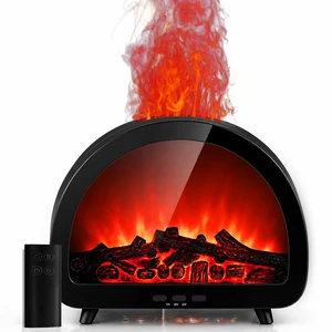 2026 Upgraded 12 Color Flame Fireplace Aroma Essential Oil Diffuser,250ml USB Desktop Noiseless Cool Mist Humidifier with Timer Auto-Off Protection for Home,Office, Gift (Black, Arched) 2026 Upgraded 12 Color Flame Fireplace Aroma Essential Oil Diffuser,250ml USB Desktop Noiseless Cool Mist Humidifier with Timer Auto-Off Protection for Home,Office, Gift (Black, Arched)