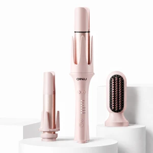 3 in 1 Automatic Curling Iron, 1"-1.5" Barrels & Straightening Brush | Interchangeable Curling Wand Set, 3 Temp & Timer Settings, 20s Heating, 200M Ions, Anti-Scald, Dual Voltage, Gift for Her 3 in 1 Automatic Curling Iron, 1"-1.5" Barrels & Straightening Brush | Interchangeable Curling Wand Set, 3 Temp & Timer Settings, 20s Heating, 200M Ions, Anti-Scald, Dual Voltage, Gift for Her